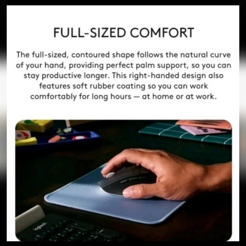 LOGITECH M720 MULTI-DEVICE WIRELESS MOUSE Retail $44.99